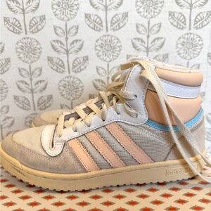 Adidas women’s Top Ten RB 'Cream White Bliss Orange' high top sneakers